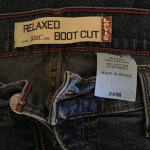 Women’s Levi’s 550 Relaxed Boot cut jeans sz 20